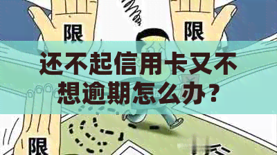 还不起信用卡又不想逾期怎么办？