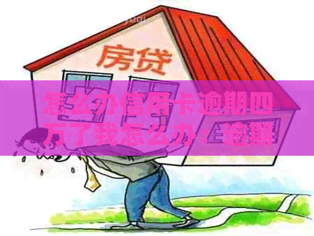 怎么办信用卡逾期四万了我怎么办：逾期4.5万，欠款4万，逾期一年会判刑吗？