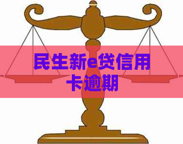 民生新e贷信用卡逾期
