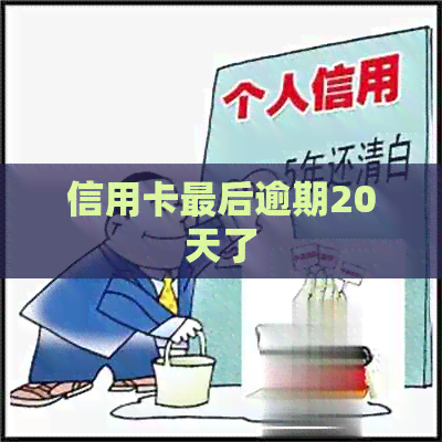 信用卡最后逾期20天了