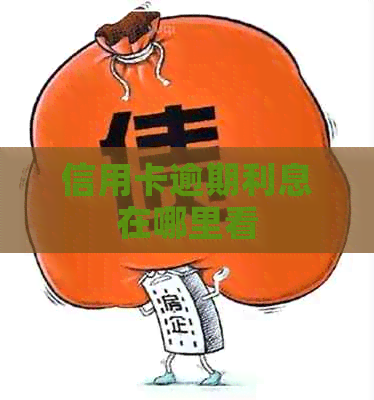 信用卡逾期利息在哪里看