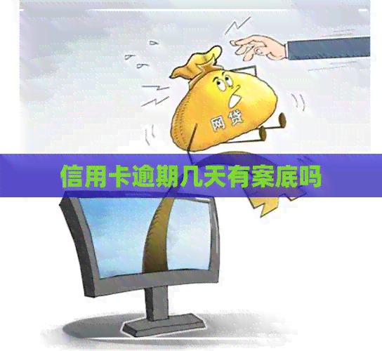 信用卡逾期几天有案底吗
