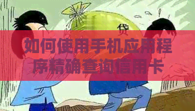 如何使用手机应用程序精确查询信用卡欠款总额，且不含特定或银行的信息