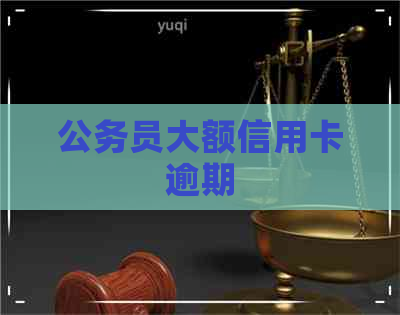 公务员大额信用卡逾期
