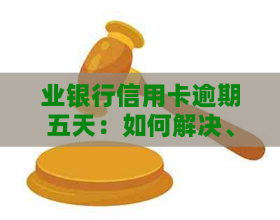 业银行信用卡逾期五天：如何解决、影响及挽救措全面解析