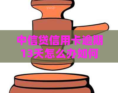 中信贷信用卡逾期13天怎么办如何处理？请提供解决策略。