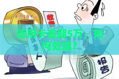 信用卡逾期5万，如何处理？