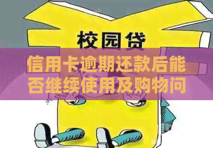 信用卡逾期还款后能否继续使用及购物问题解答