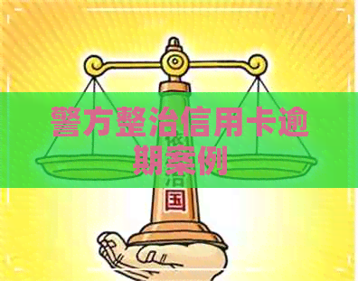 警方整治信用卡逾期案例