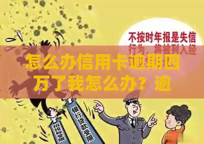 怎么办信用卡逾期四万了我怎么办？逾期一年四万额度会被判刑吗？