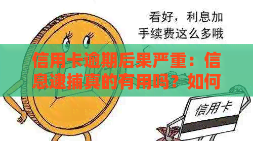 信用卡逾期后果严重：信息逮捕真的有用吗？如何避免逾期并解决相关问题