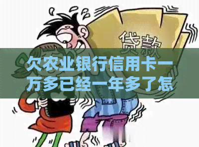 欠农业银行信用卡一万多已经一年多了怎么办？