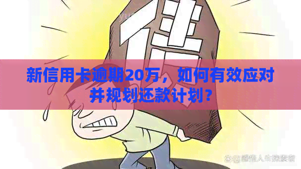 新信用卡逾期20万，如何有效应对并规划还款计划？