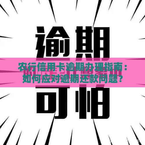 农行信用卡逾期办理指南：如何应对逾期还款问题？