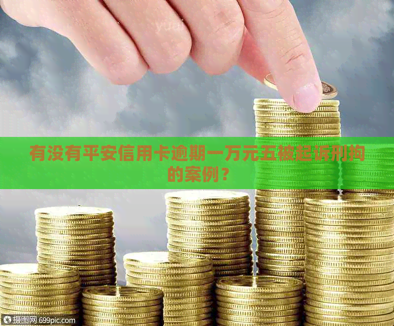 有没有平安信用卡逾期一万元五被起诉刑拘的案例？