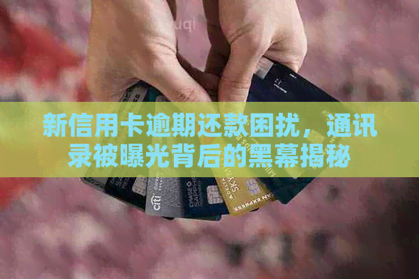 新信用卡逾期还款困扰，通讯录被曝光背后的黑幕揭秘
