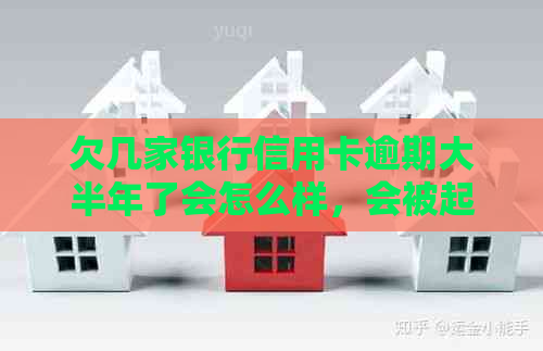 欠几家银行信用卡逾期大半年了会怎么样，会被起诉吗？