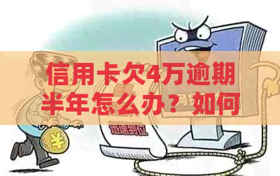 信用卡欠4万逾期半年怎么办？如何解决逾期问题并避免法律风险？
