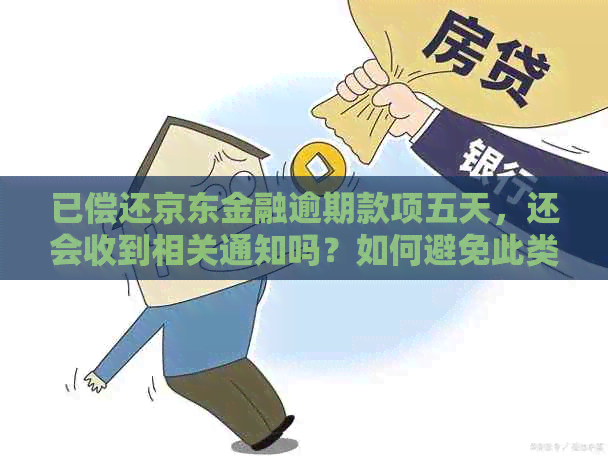 已偿还京东金融逾期款项五天，还会收到相关通知吗？如何避免此类情况发生？