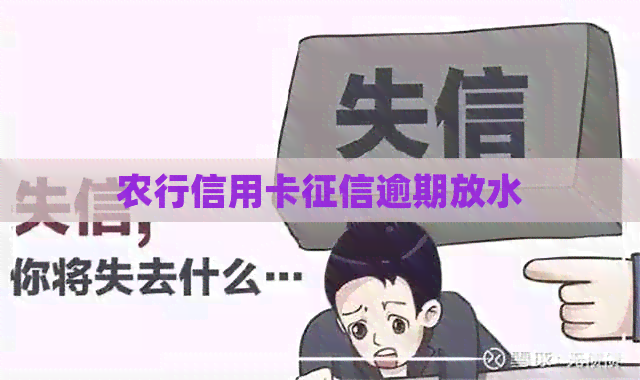 农行信用卡逾期放水