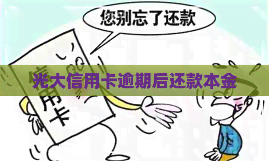 光大信用卡逾期后还款本金