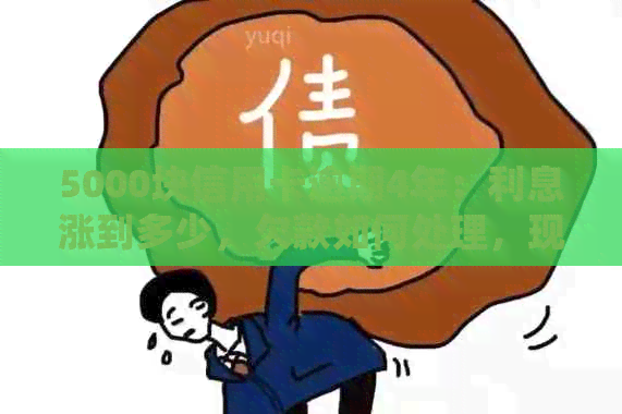 5000块信用卡逾期4年：利息涨到多少，欠款如何处理，现在需要还多少？