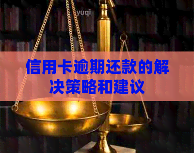 信用卡逾期还款的解决策略和建议