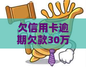 欠信用卡逾期欠款30万