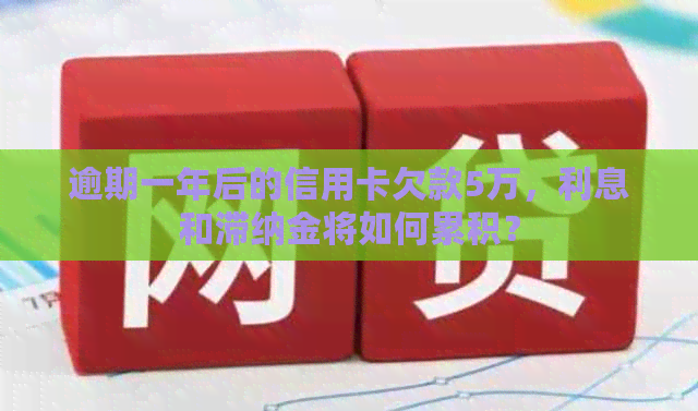 逾期一年后的信用卡欠款5万，利息和滞纳金将如何累积？
