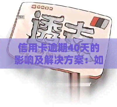 信用卡逾期40天的影响及解决方案：如何应对逾期还款并避免信用损失？