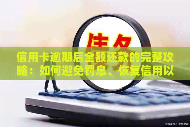 信用卡逾期后全额还款的完整攻略：如何避免罚息、恢复信用以及解决逾期影响