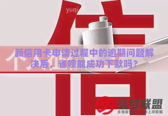 新信用卡申请过程中的逾期问题解决后，省呗能成功下款吗？