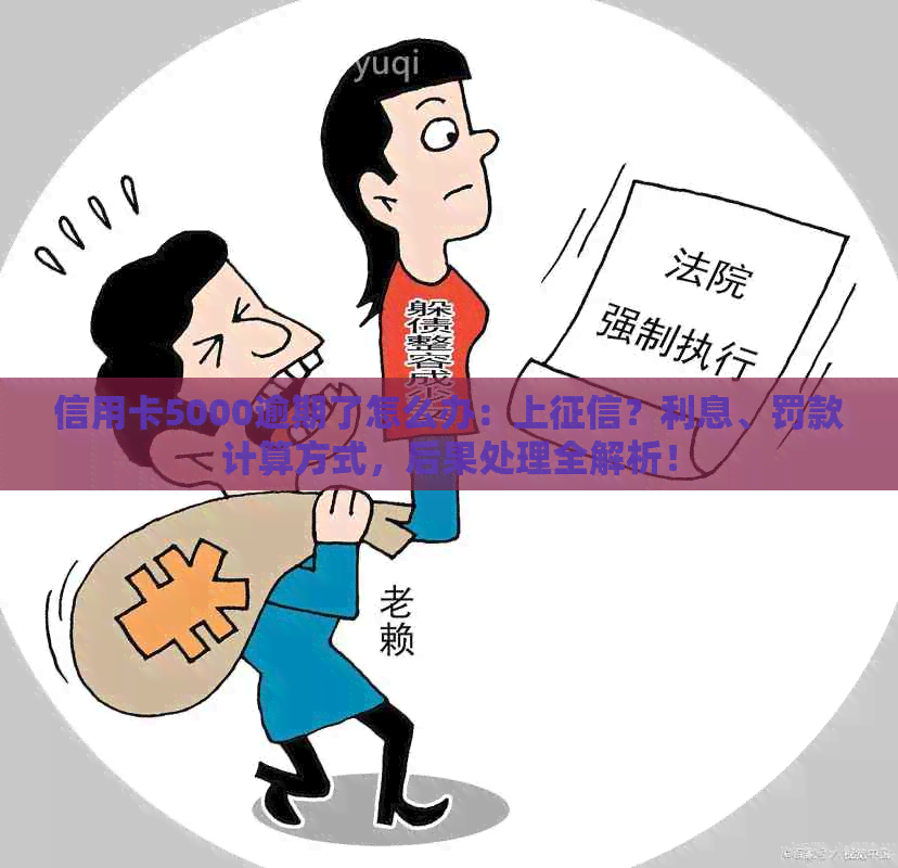 信用卡5000逾期了怎么办：上？利息、罚款计算方式，后果处理全解析！