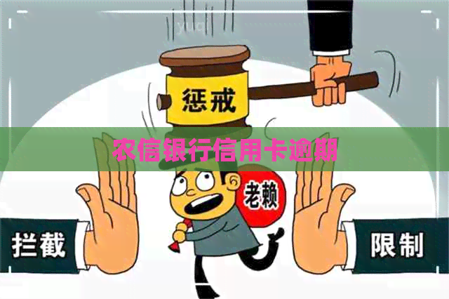 农信银行信用卡逾期