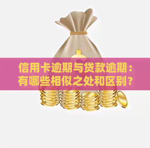 信用卡逾期与贷款逾期：有哪些相似之处和区别？如何解决逾期问题？