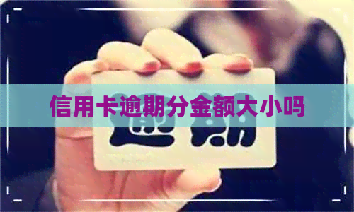 信用卡逾期分金额大小吗