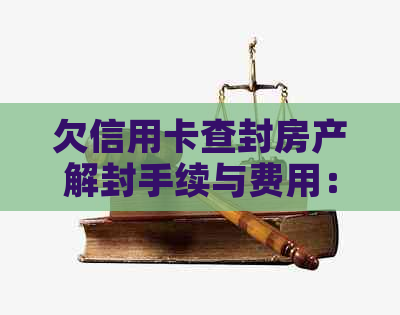 欠信用卡查封房产解封手续与费用：解决方法和注意事项