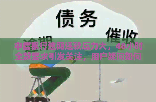 中信银行逾期还款压力大，48小时全款要求引发关注，用户疑问如何应对？