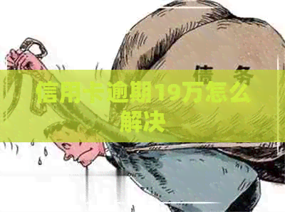 信用卡逾期19万怎么解决