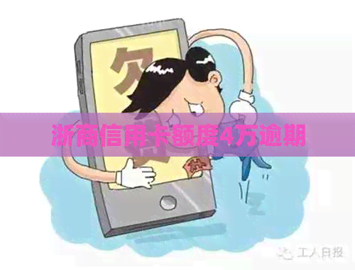 浙商信用卡额度4万逾期