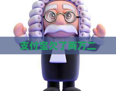 支付宝欠了两万二