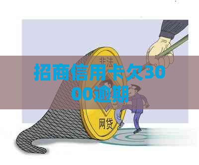 招商信用卡欠3000逾期