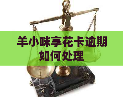 羊小咪享花卡逾期如何处理