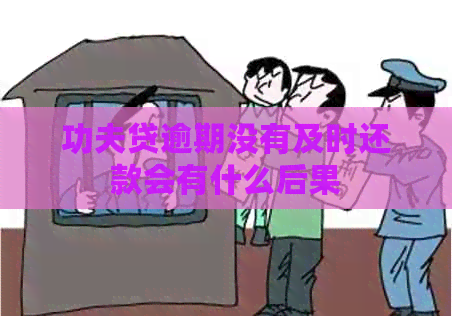 功夫贷逾期没有及时还款会有什么后果