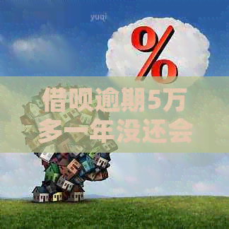 借呗逾期5万多一年没还会有什么后果