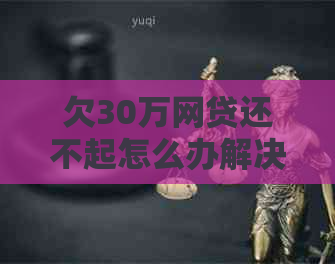 欠30万网贷还不起怎么办解决方法