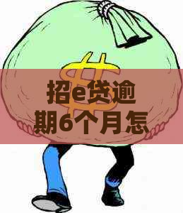 招e贷逾期6个月怎么办理