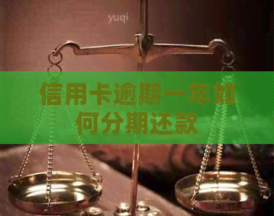 信用卡逾期一年如何分期还款