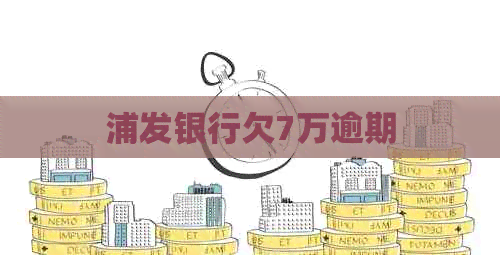 浦发银行欠7万逾期