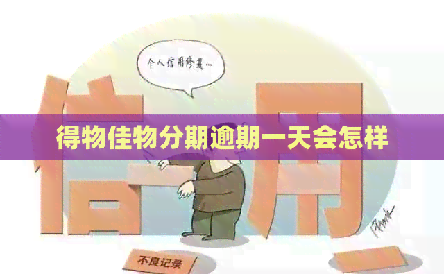 得物佳物分期逾期一天会怎样